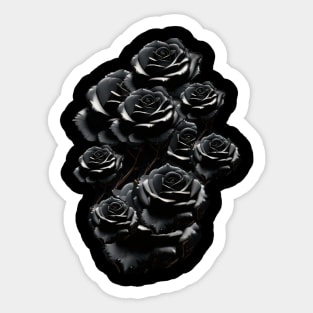 BLACK ROSES Sticker